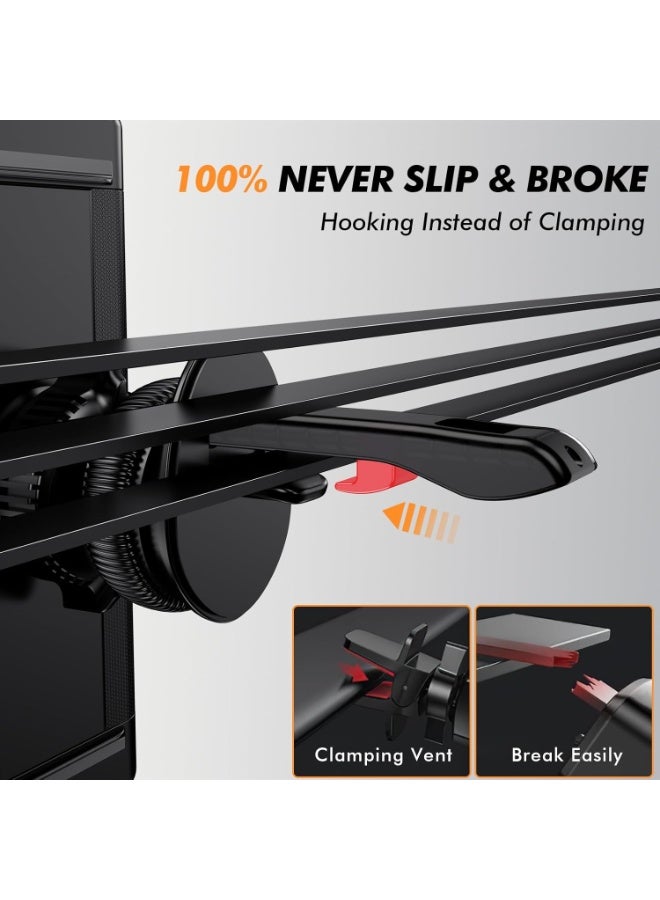 Car Phone Mount for Z Fold, [360° Rotatable & Thick Cases Friendly] Vent Phone Tablet Mount for Car Compatible with Samsung Galaxy Z Fold 5 4 3/iPad Mini Pro Air and More 4"-12.9" Device - Image 5